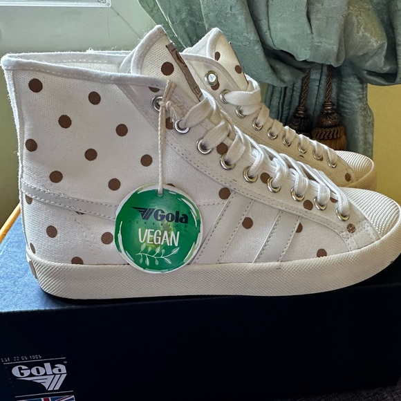 NWT J. crew Gola Polka Dot Coaster High sneakers - Picture 6 of 11